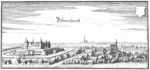 Kopparstick som visar Delmenhorst 1647