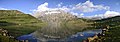 * Nomination: A panoramic view of Nundkol Lake with Mt. Harmukh in the background. Copyright owner and uploader: User:Mohamad Talib Bhat --Ratekreel 20:25, 20 September 2024 (UTC) * Review Very nice photo, but at full size it looks unsharp. --Vsatinet 09:28, 21 September 2024 (UTC)