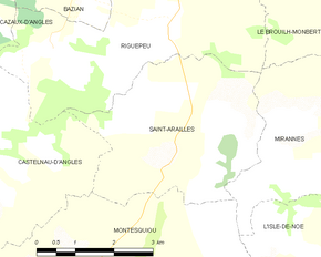 Poziția localității Saint-Arailles