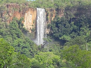 Pedro Gomes conta com diversos pontos turísticos, dentre todas podemos citar o principal. A cachoeira da Aguá Branca com 86 m de altura, possui trilhas para chegar até o topo e à base da cachoeira, vislumbra-se um belíssimo visual.