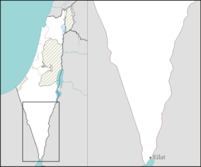 Location of Timna Valley in Israel