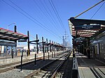 The tracks and platforms at SODO station from the northbound side in 2014