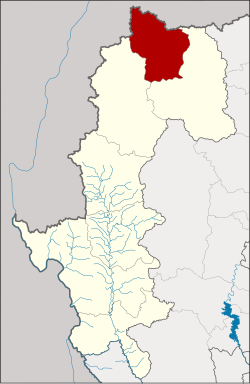 District location in Mae Hong Son province