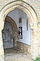 The old porch to the church