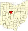 State map highlighting Marion County