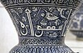 Iznik monochrome ware mosque lamp