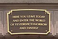 Disneyland plaque