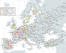 High Speed Railroad Map of Europe.svg