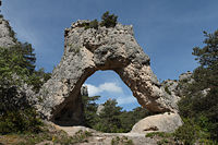 Mycène door (Porte de Mycène) in Montpellier-le-Vieux, Aveyron, south of France