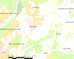 Salindres - Localizazion