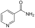 Deutsch: Struktur von Nicotinamid (Niacinamid) English: Structure of nicotinamide (niacinamide)