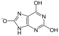 Deutsch: Struktur von Urat English: Structure of urate