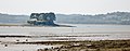 L'Île d'Arun (en Rosnoën) et la ria de la Rivière du Faou vues depuis les environs de Lanvoy (en Hanvec).