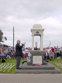 ANZAC-päivän muistoseremonia Port Melbournessa, Australiassa 2005.