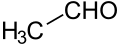 Deutsch: Struktur von Ethanal (Acetaldehyd) English: Structure of ethanal (acetaldehyde)