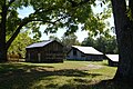 A view of buildings on Blevin's Farm in Big South Fork National Park