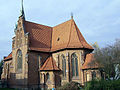 De neogotische, evangelisch-lutherse Sint-Lucaskerk, Lauenau (1878)