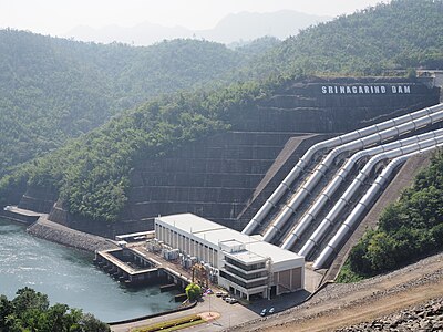 Le barrage de Srinagarind