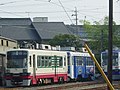 改装準備中（2005年7月・赤岩口車庫）