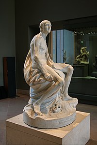 Nu de Voltaire (Louvre, 1777)