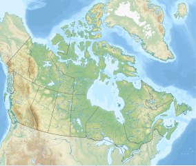 Map showing the location of Fundy National Park Parc national de Fundy (French)