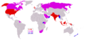 Top 25 countries with the most Hindus.