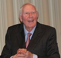 Roger Bannister (hier im Jahr 2009) – 1954 unter anderem erster Läufer, der über eine Meile die vier-Minuten-Marke unterbot, und 1500-Meter-Europameister – belegte Rang vier