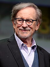 Steven Spielberg speaking at the 2017 San Diego Comic Con International, for "Ready Player One", at the San Diego Convention Center in San Diego, California.