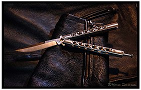 Benchmade Model 42 butterfly knife