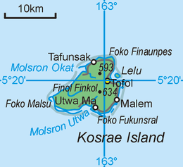 Kosrae – Mappa