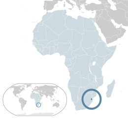 Mapa de Eswatini