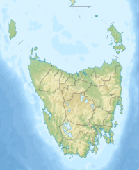 Location map/data/Australia Tasmania is located in Tasmania