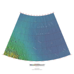 Topographical map of Casius quadrangle