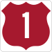 US 1 route marker