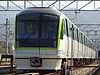 Fukuoka Subway 3000 series EMU set 01 at Hashimoto Depot in 2015