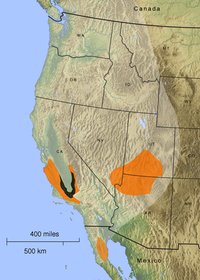 Description de l'image Gymnogyps californianus ranges.png.