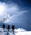 Image 12Mountaineers proceed across snow fields on South Tyrol; other climbers are visible further up the slopes. (from Mountaineering)