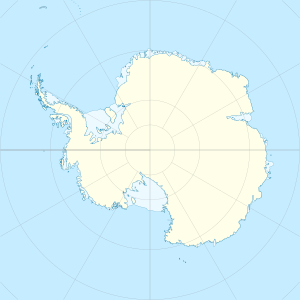 Evans is located in Antarctica