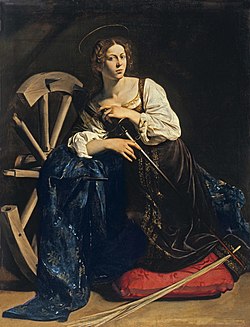 Caravaggio: Sv. Kateřina Alexandrijská (1595–1596)