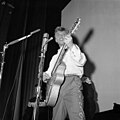 Image 18Tommy Steele, one of the first British rock and rollers, performing in Stockholm in 1957 (from Rock and roll)