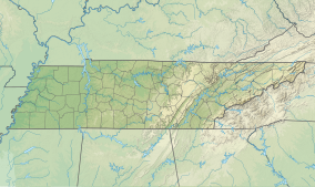 Map showing the location of Big South Fork National River and Recreation Area