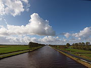 Kanaal bij Eibersburen in de richting van Stroobos