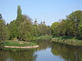 Hradec Králové şehir merkezinde park