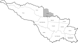 Borders of San José city within San José canton, where East sector of Uruca district is excluded.