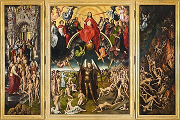 Le Jugement dernier, triptyque de Hans Memling.