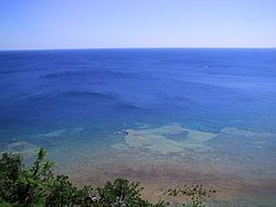 Huron-tó a Mackinac szigetről nézve