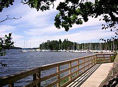 Promenadstigen vid Mälaren.