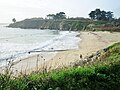 La plage de Porsmilin (Porz Milin) vue de l'est.