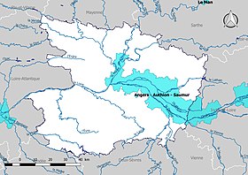 Territoires à risques importants d'inondation (TRI) dans l'Aude.