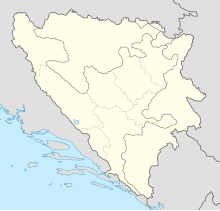 Location of Bosansko Grahovo within Bosnia and Herzegovina